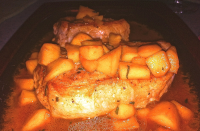 Roasted Heritage Berkshire Pork Chops With Apple Pan Sauce ... image