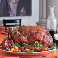 Roasted Turkey Stuffed with Hazelnut Dressing Recipe ... image