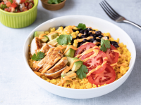 Mexican Chipotle Chicken Rice Bowl Recipe - Blue Plate ... image
