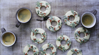 Meyer-Lemon Shortbread Wreath Cookies Recipe | Marth… image