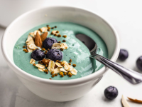 Blue Spirulina Smoothie Bowl Recipe | Foodaciously image