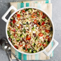 Greek Orzo Salad Recipe: How to Make It - Taste of Home image