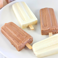 Vanilla and Chocolate Homemade Ice Cream Bars • Now Cook This! image