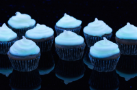 Glowing Cupcakes Recipe - Glow Party Ideas - Delish.com image