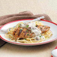 Grilled Chicken with Cream Sauce Recipe: How to Make It image