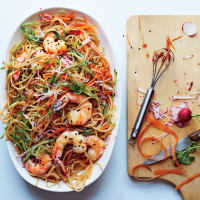 Sesame Rice Noodles with Shrimp Recipe | Epicurious image