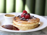 Breakfast recipe for fluffy American pancakes | Cooking ... image