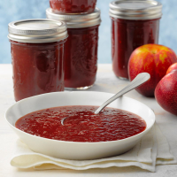 Spicy Plum Sauce Recipe: How to Make It - Taste of Home: Find Recipes, Appetizers, Desserts, Holiday Recipes & Healthy Cooking Tips image