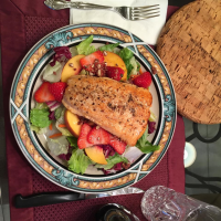 Grilled Arctic Char on Bed of Greens Recipe | Allrecipes image