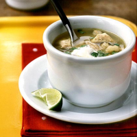 Posole (Tomatillo, Chicken, and Hominy Soup) Recipe ... image