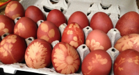 Easter Eggs Naturally Dyed with Onion Skins Video • CiaoFlorentina image