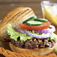 Quinoa Veggie Burger Recipe | EatingWell image