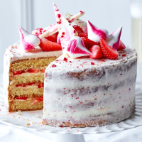 Strawberry and Prosecco Celebration Cake image