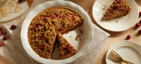 Cranberry-Pear Crumble Pie - Forks Over Knives image