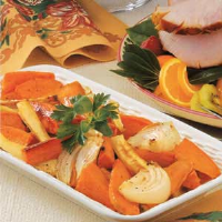 Sweet Potatoes and Parsnips Recipe: How to Make It - Taste of Home: Find Recipes, Appetizers, Desserts, Holiday Recipes & Healthy Cooking Tips image