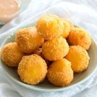 Fried Cheese Balls Recipe - Food Fanatic image