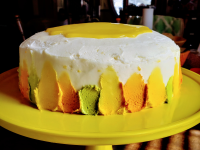Lemon Cake with Lemon Filling and Lemon Butter Frosting ... image
