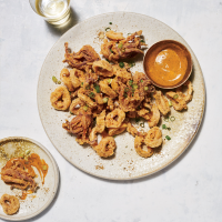 Crispy Squid with Everything Chutney Recipe - Manish ... image
