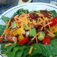 Taco Salad with Lime Vinegar Dressing Recipe | Allrecipes image