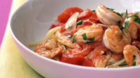 Easy Shrimp and Tomatoes Recipe | Martha Stewart image