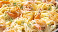 Smoked trout & pea pasta recipe | BBC Good Food image