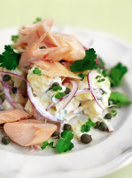 Smoked Trout Salad | Fish Recipes | Jamie Oliver Recipes image