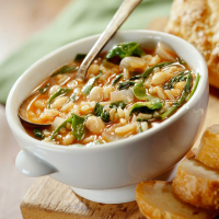 Savory Bean Spinach Soup Recipe | EatingWell image