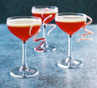 Rhubarb & custard cocktail recipe | BBC Good Food image