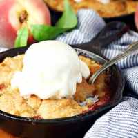Old Fashioned Peach Cobbler — Let's Dish Recipes image