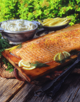 Cedar-Planked Salmon | Seafood Recipes | Weber Grills image