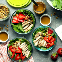 Spinach & Strawberry Meal-Prep Salad Recipe | EatingWell image