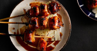 Chicken thigh skewers recipe by Chaco Bar | Gourmet Traveller image