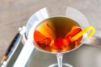 Classic Bourbon Manhattan Cocktail Recipe image
