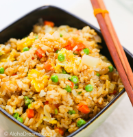 Easy Fried Rice for a Crowd of 50: Oven baked | Aloha Dreams image