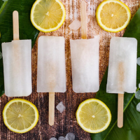 Homemade Lemon Popsicles Recipe | Only 3 ingredients! image