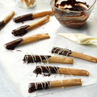 Chocolate-Dipped Phyllo Sticks Recipe: How to Make It image