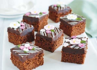 Fudgy chocolate squares | Sainsbury's Recipes image