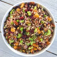 COLD WILD RICE SALAD WITH CRANBERRIES RECIPES