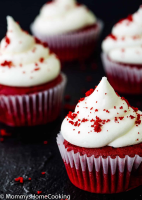 Easy Eggless Red Velvet Cupcakes Recipe image