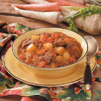 Root Vegetable Beef Stew Recipe: How to Make It image