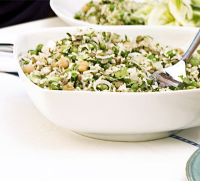 Lemony rice & peas recipe | BBC Good Food image