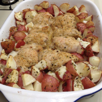 CHICKEN THIGHS AND POTATOES IN OVEN RECIPES