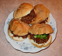 Half-Time Shredded Beef Sandwiches Recipe - Food.com image
