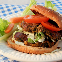 Veggie Quinoa Burgers Recipe | Allrecipes image