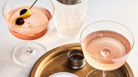 Pink Gin Martinis Recipe | Martha Stewart image