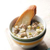 Hominy Sausage Soup Recipe: How to Make It image