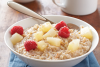 Vanilla-Pear Breakfast Oatmeal Recipe & Instructions | Del ... image