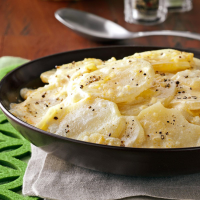 Cheesy Sliced Potatoes Recipe: How to Make It image