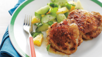 Broiled Chicken Thighs with Pineapple-Cucumber Salad Recipe image