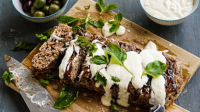 Six-ingredient Greek lamb meatloaf Recipe | Good Food image